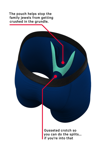 The Big Blue | Dark Blue Ball Hammock® Pouch Underwear With Fly
