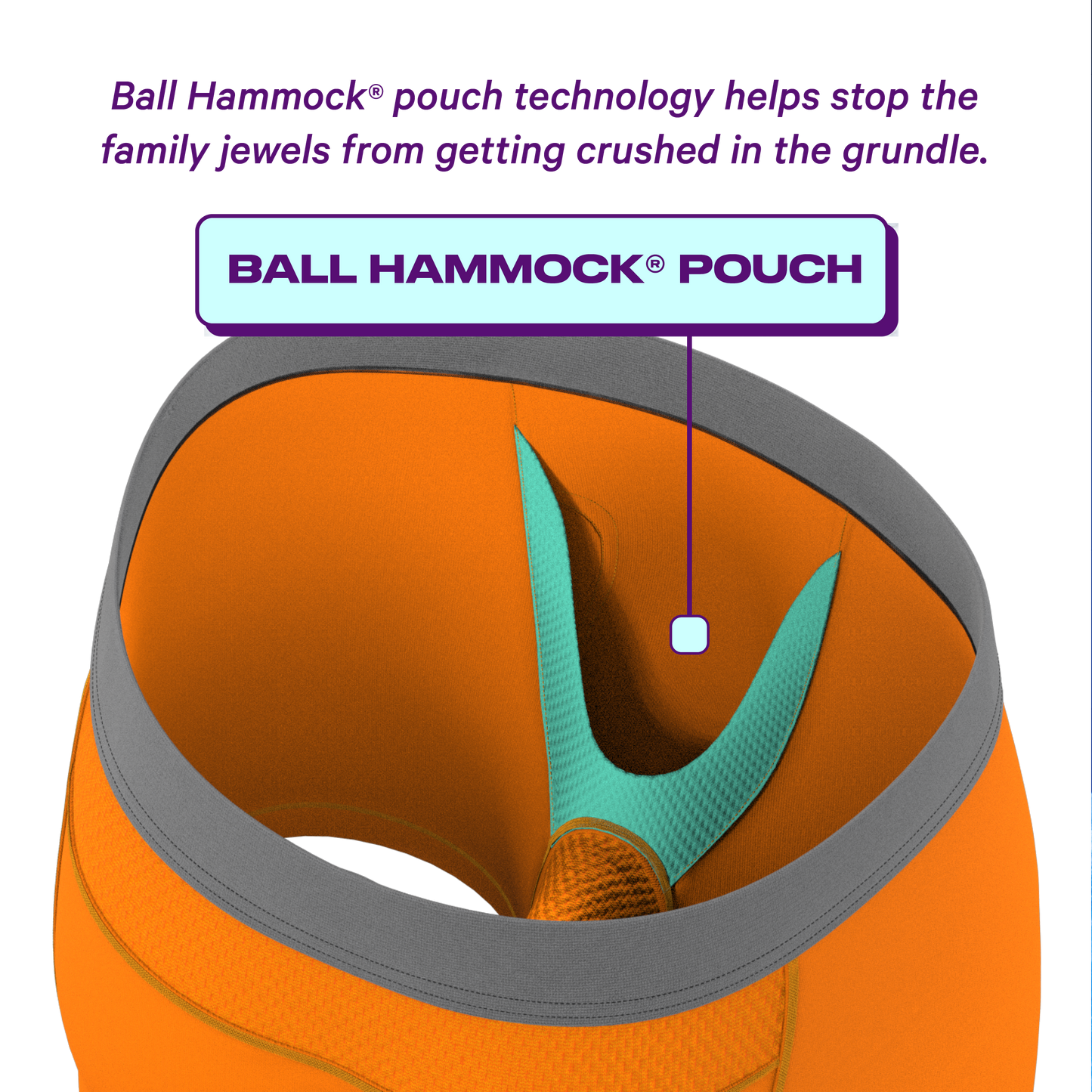  The Big Cheese | Orange ParadICE™ Cooling Ball Hammock® Underwear