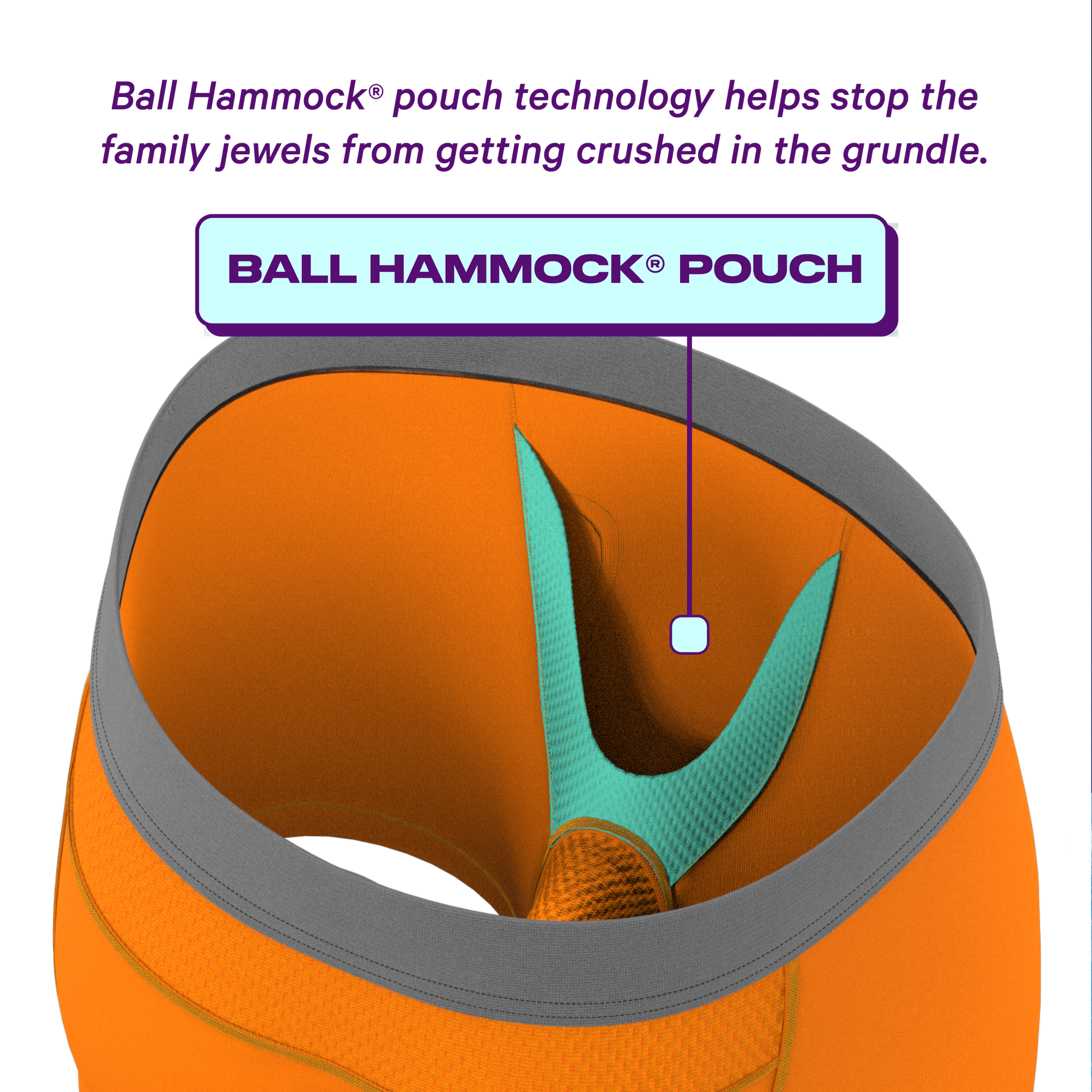  The Big Cheese | Orange ParadICE™ Cooling Ball Hammock® Underwear
