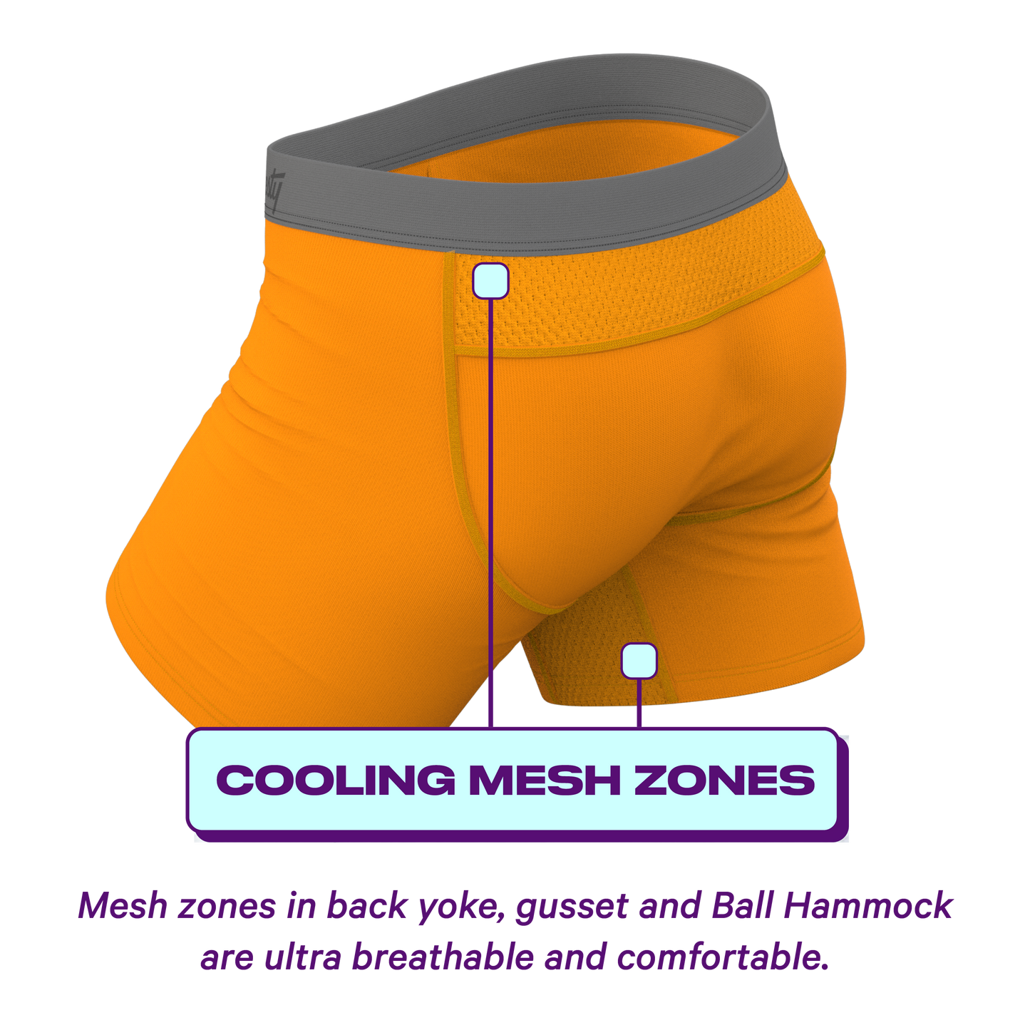  The Big Cheese | Orange ParadICE™ Cooling Ball Hammock® Underwear