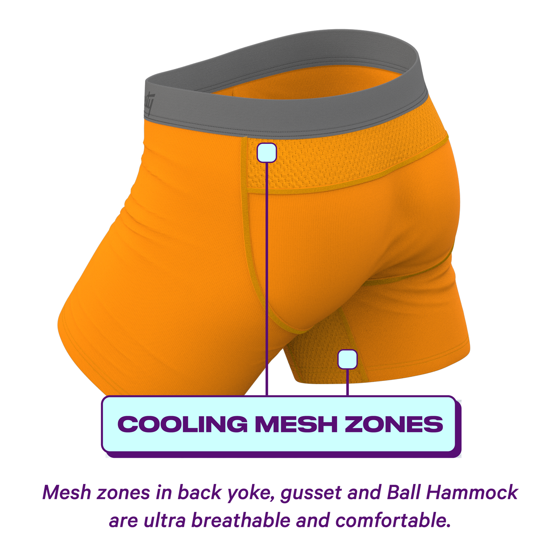  The Big Cheese | Orange ParadICE™ Cooling Ball Hammock® Underwear