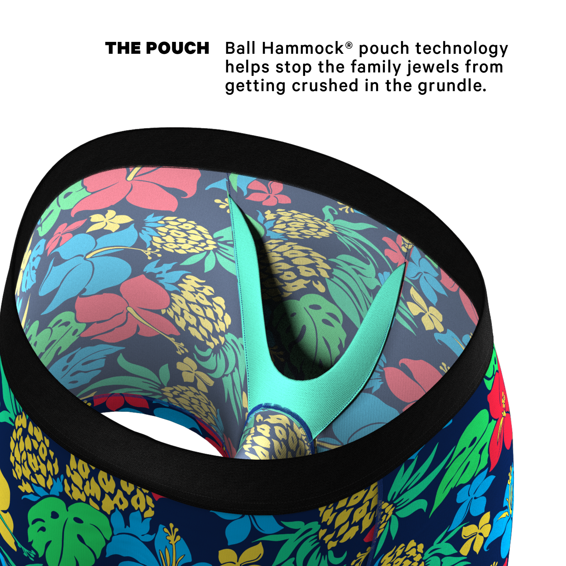  The Big Kahunas | Hawaiian Print Ball Hammock® Pouch Underwear