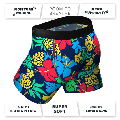  The Big Kahunas | Hawaiian Print Ball Hammock® Pouch Underwear