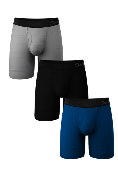  The Black Tie Wedding | Long Leg Ball Hammock® Pouch Boxers With Fly 3 Pack