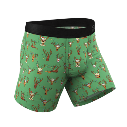  The Blitzened | Reindeer Beer Ball Hammock® Pouch Underwear