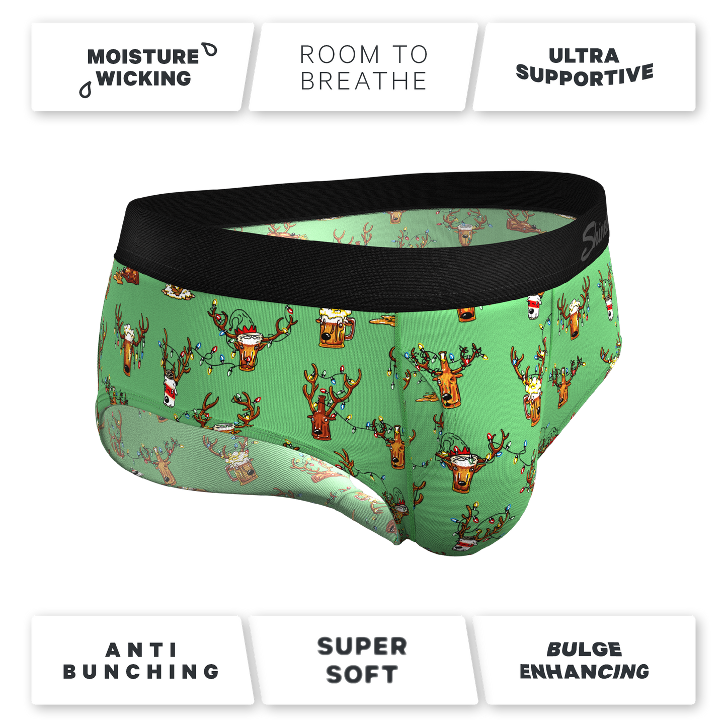  The Blitzened | Christmas Striped Ball Hammock® Pouch Underwear Briefs