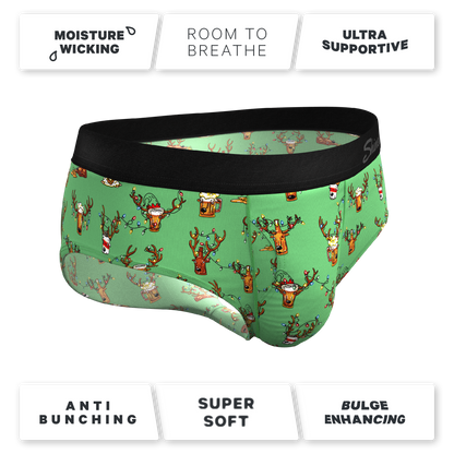  The Blitzened | Christmas Striped Ball Hammock® Pouch Underwear Briefs