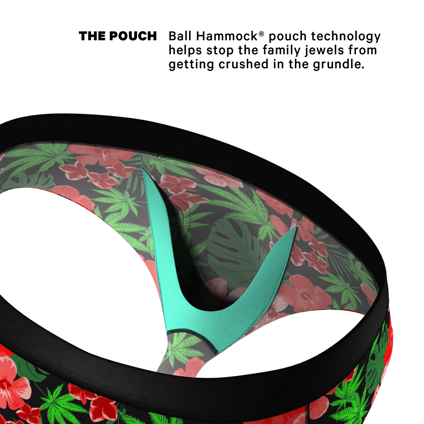  The Bongstera | Tropical Weed Ball Hammock® Pouch Underwear Briefs