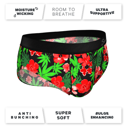  The Bongstera | Tropical Weed Ball Hammock® Pouch Underwear Briefs