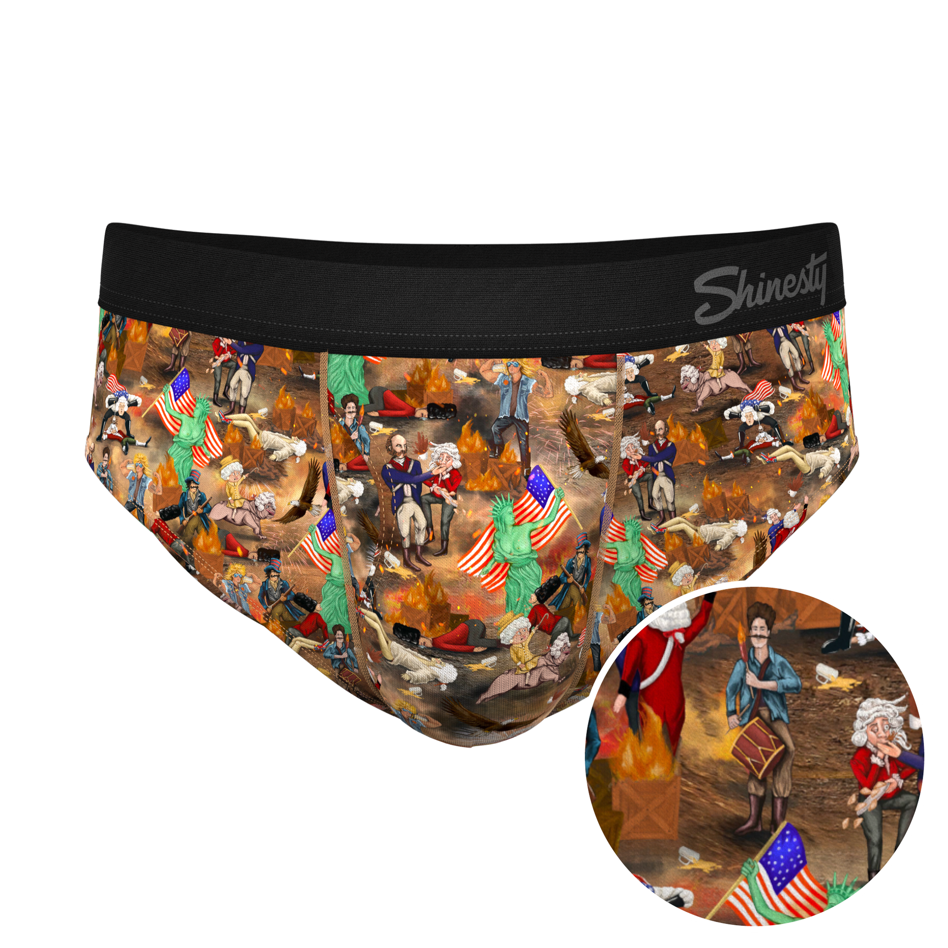  The Boston Tea Bag Party | Patriotic Ball Hammock® Pouch Underwear Briefs