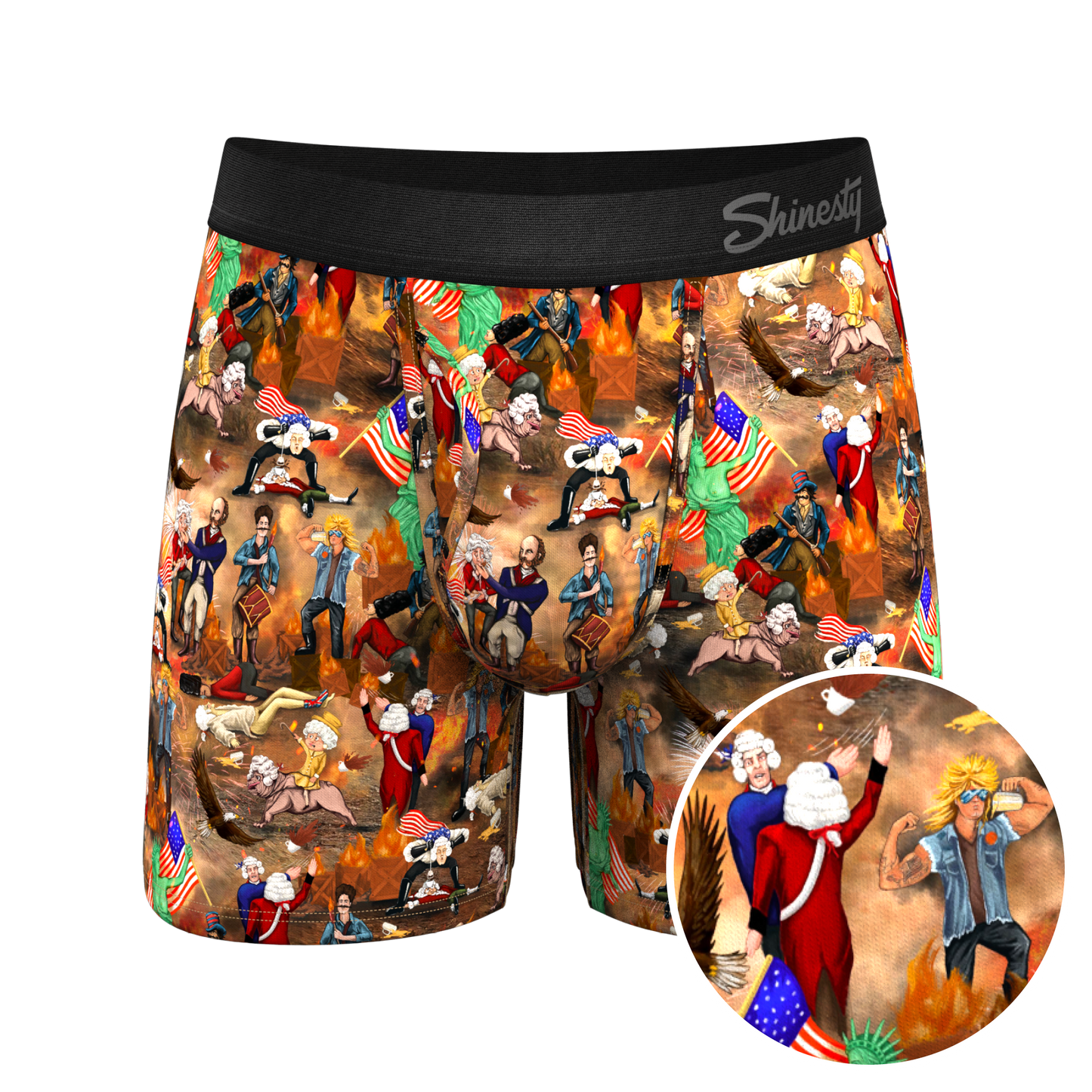 The Boston Tea Bag Party | Patriotic Ball Hammock® Pouch Underwear With Fly