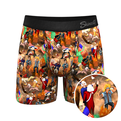  The Boston Tea Bag Party | Patriotic Ball Hammock® Pouch Underwear With Fly
