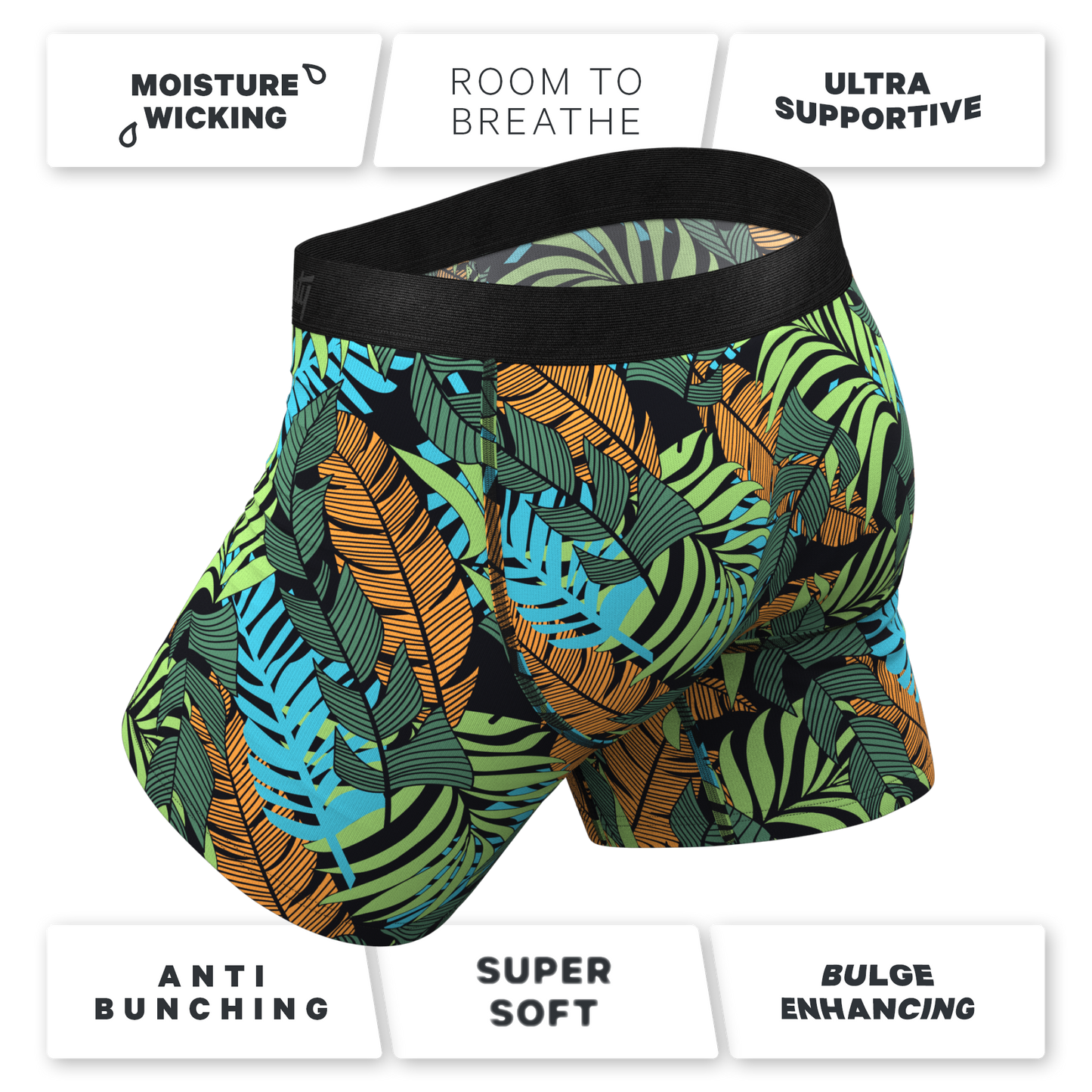  The Botanist | Tropical Leaves Ball Hammock® Pouch Underwear