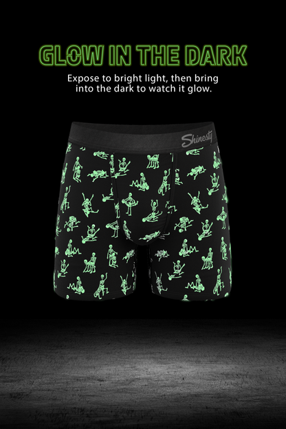  The Bare Back Bones | Glow In The Dark Skeletons Ball Hammock® Pouch Underwear Briefs