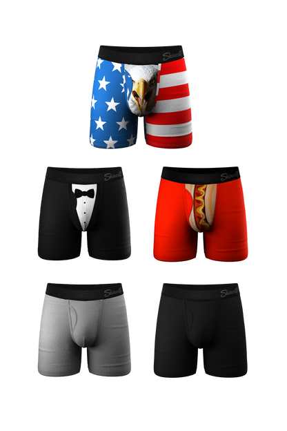  The Bread Winners | Ball Hammock® Pouch Boxer Briefs With Fly 5 Pack
