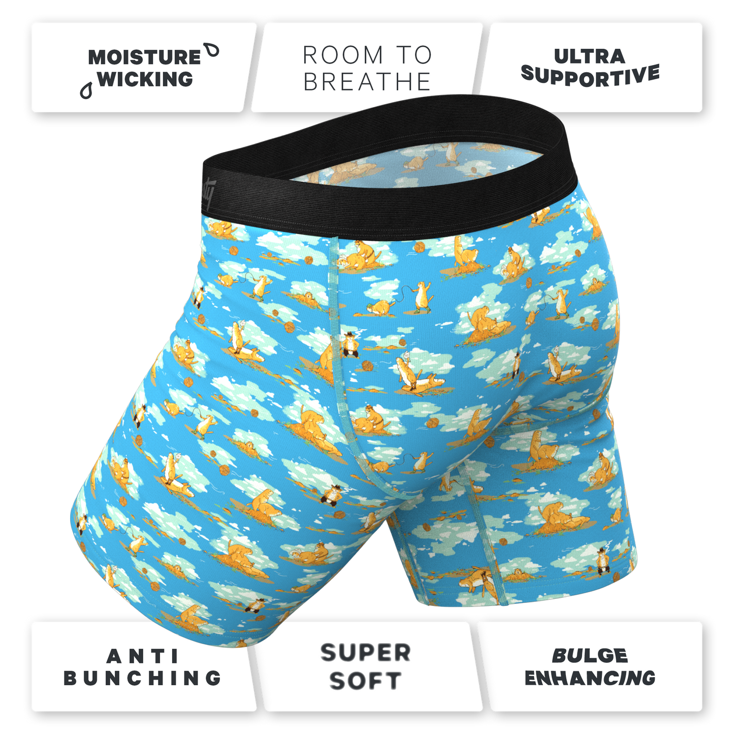  The Brokeback Mounted | Prairie Dog Long Leg Ball Hammock® Pouch Underwear With Fly