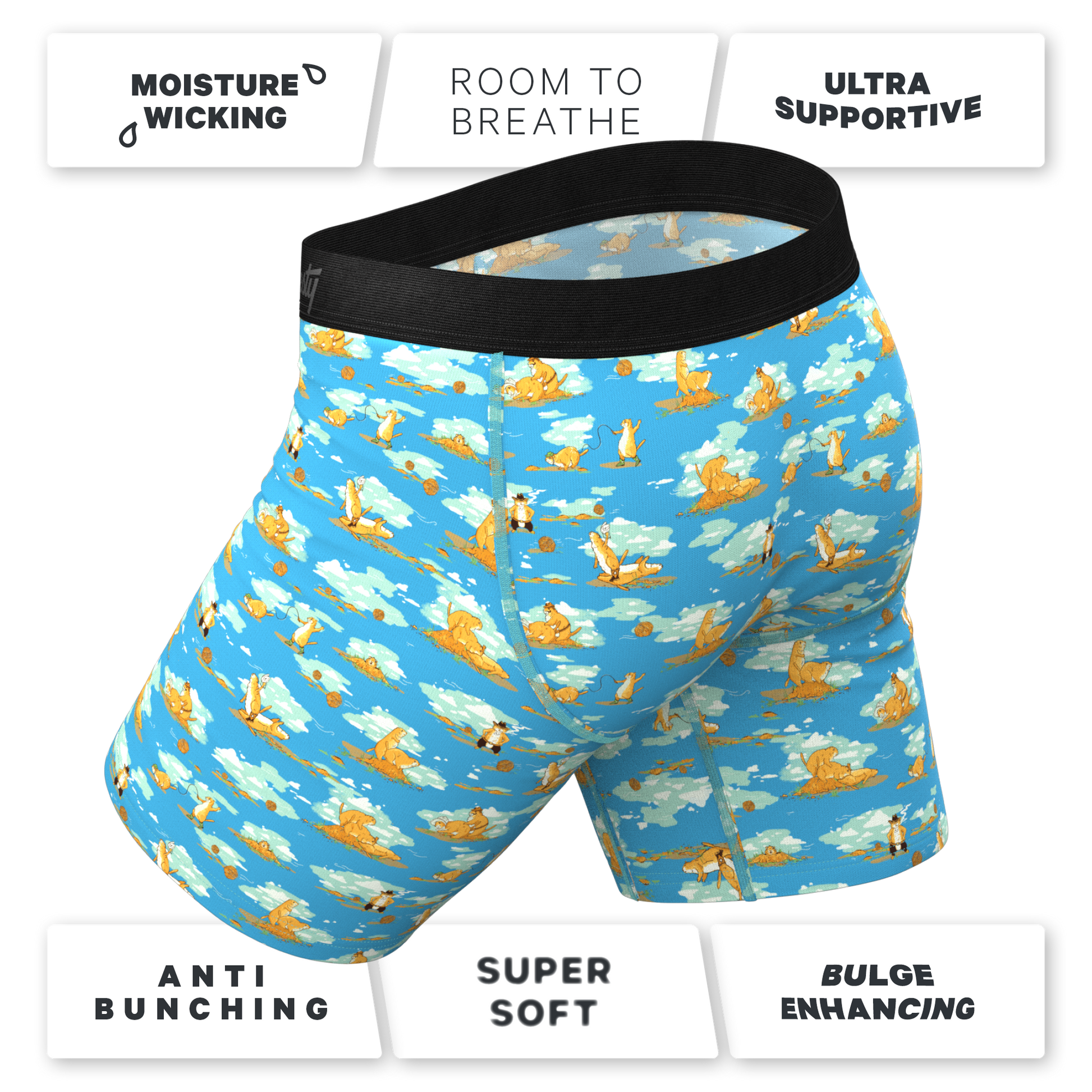  The Brokeback Mounted | Prairie Dog Long Leg Ball Hammock® Pouch Underwear With Fly