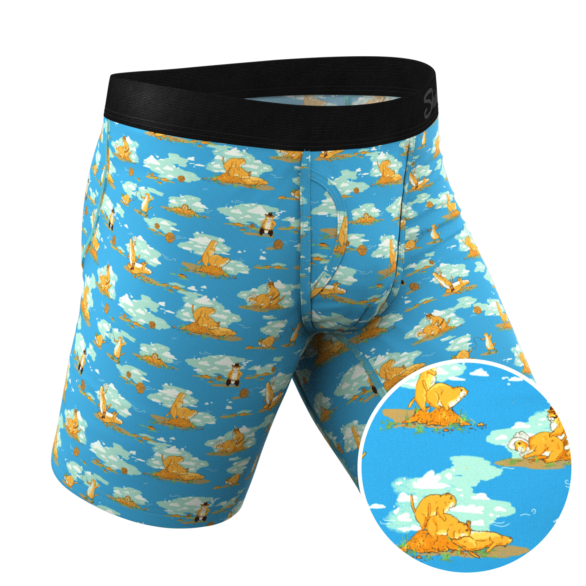  The Brokeback Mounted | Prairie Dog Long Leg Ball Hammock® Pouch Underwear With Fly
