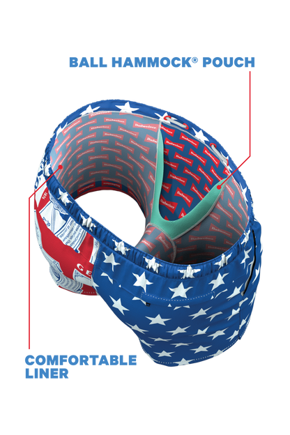  The Bud Diesels | Budweiser Ball Hammock® Pouch 5" Swim Trunks