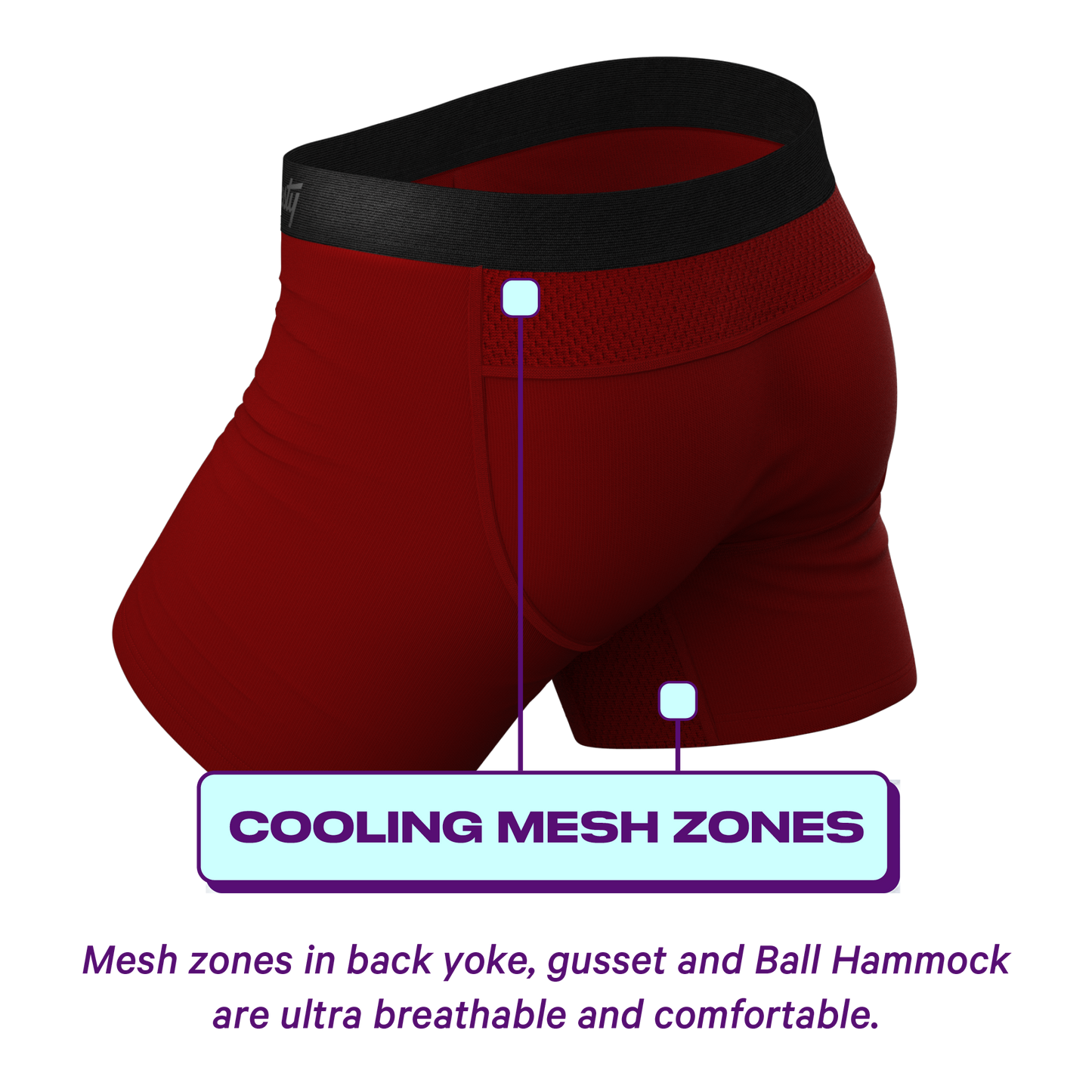  The Cherry Pie | Burgundy ParadICE™ Cooling Ball Hammock® Underwear