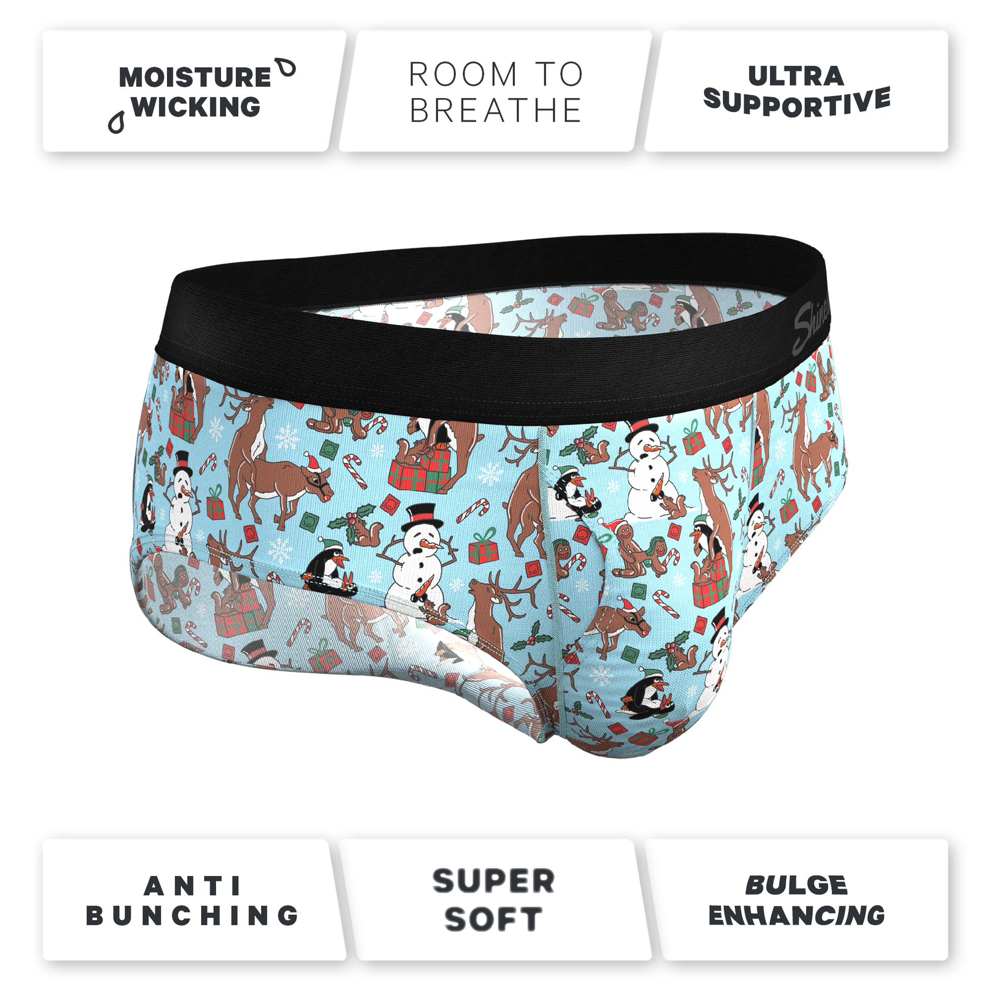  The Christmas Key Party | Christmas Characters Ball Hammock® Pouch Underwear Briefs