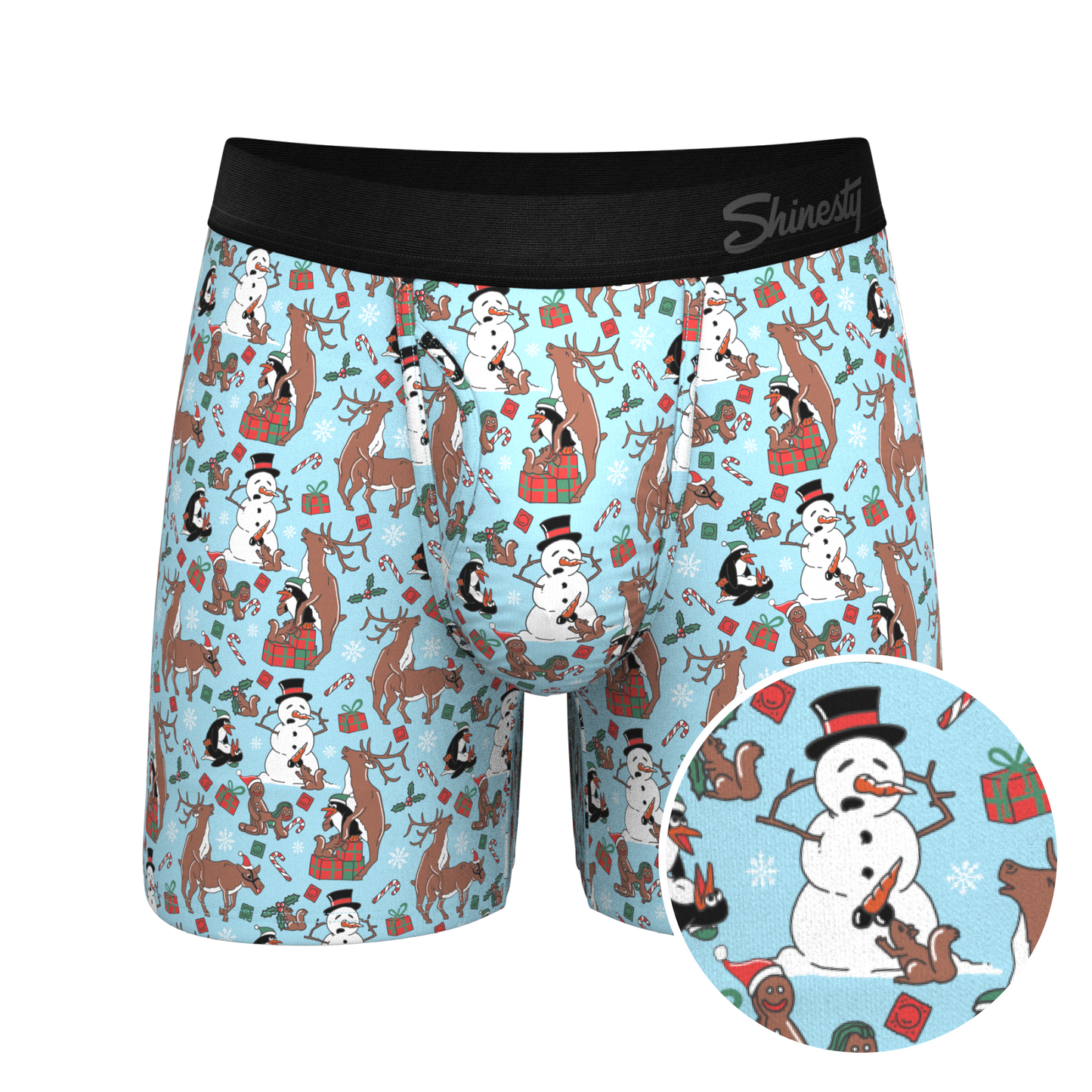  The Christmas Key Party | Christmas Characters Ball Hammock® Pouch Underwear With Fly