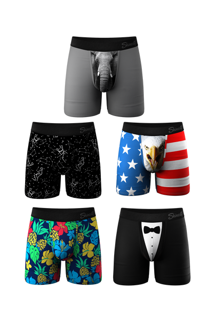  The Crowd Pleaser | Ball Hammock® Boxer Brief 5 Pack
