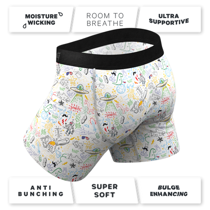  The Daily Detention | Doodle Ball Hammock® Pouch Underwear With Fly