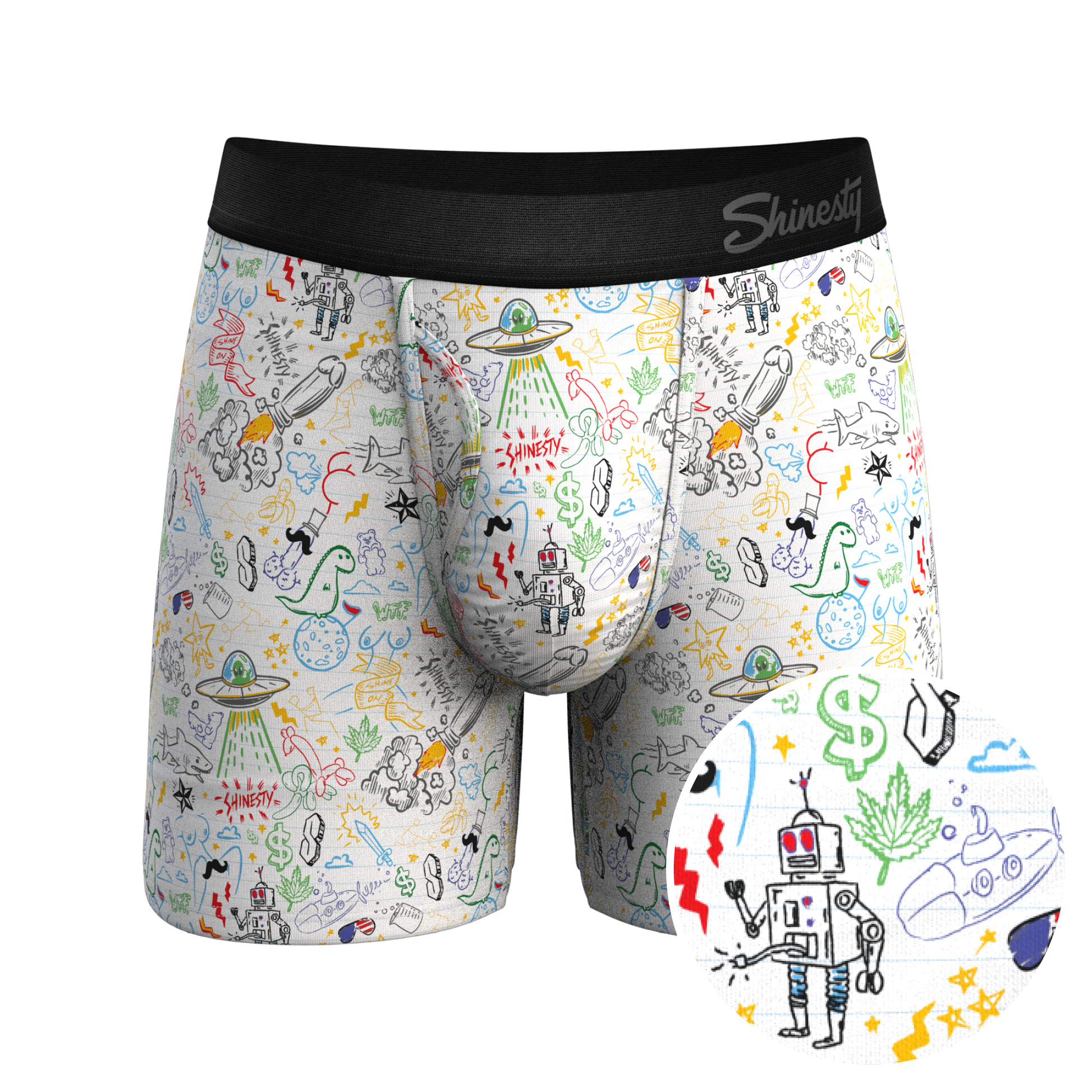  The Daily Detention | Doodle Ball Hammock® Pouch Underwear With Fly