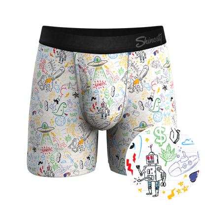  The Daily Detention | Doodle Ball Hammock® Pouch Underwear With Fly