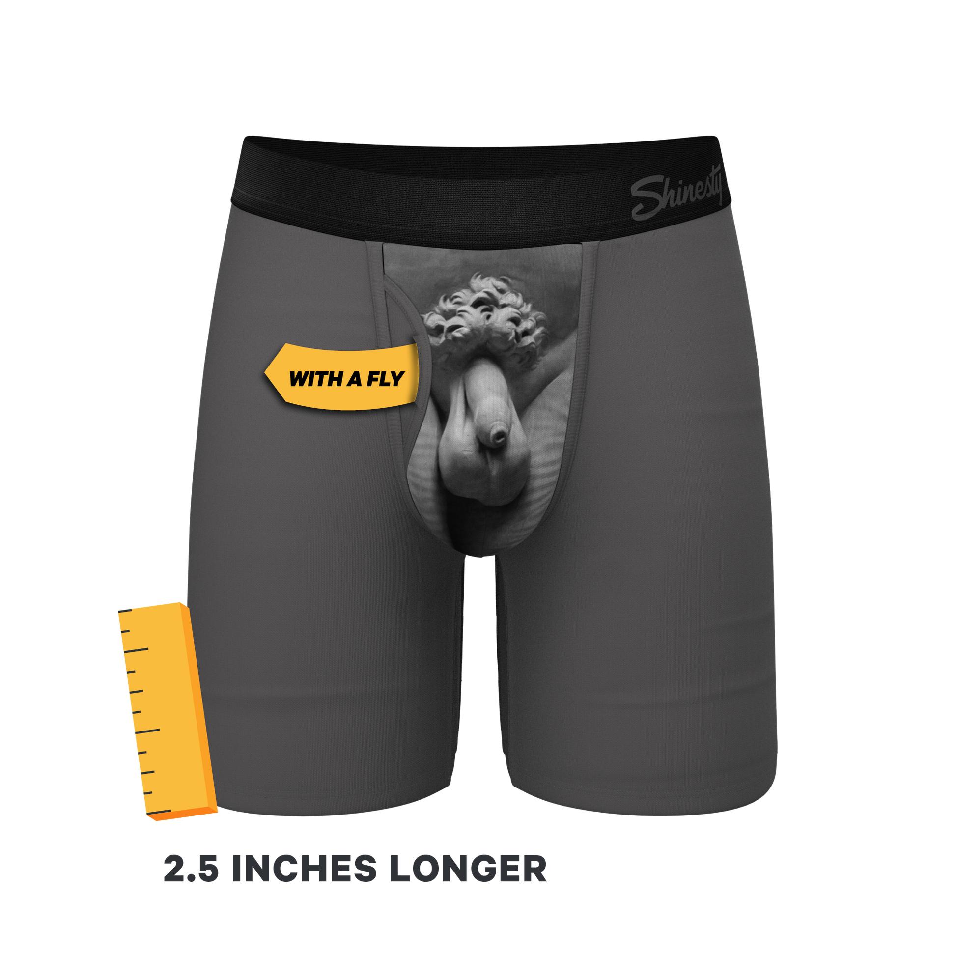 The David's Goliath | Marble Statue Long Leg Ball Hammock® Pouch Underwear With Fly