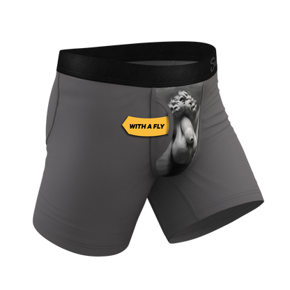  The David's Goliath | Marble Statue Ball Hammock® Pouch Underwear With Fly