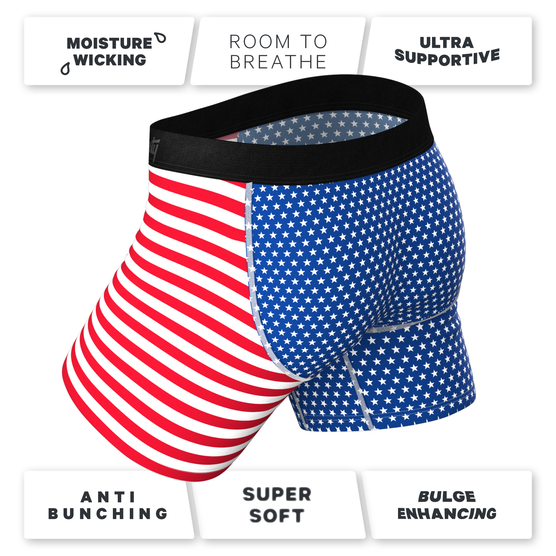  The Ellis Island | USA Flag Ball Hammock® Pouch Underwear