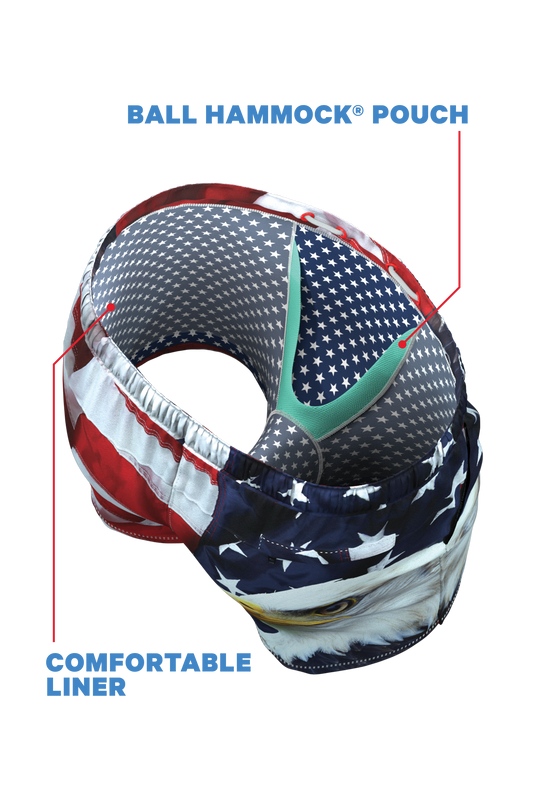 The Emblem | USA Eagle Ball Hammock® Pouch 5" Swim Trunks