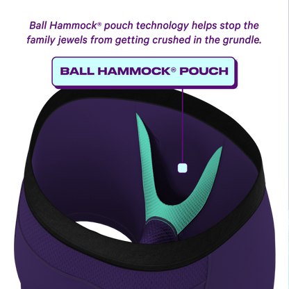  The Emperor | Dark Purple ParadICE™ Cooling Ball Hammock® Pouch Underwear
