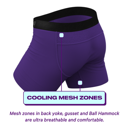  The Emperor | Dark Purple ParadICE™ Cooling Ball Hammock® Pouch Underwear