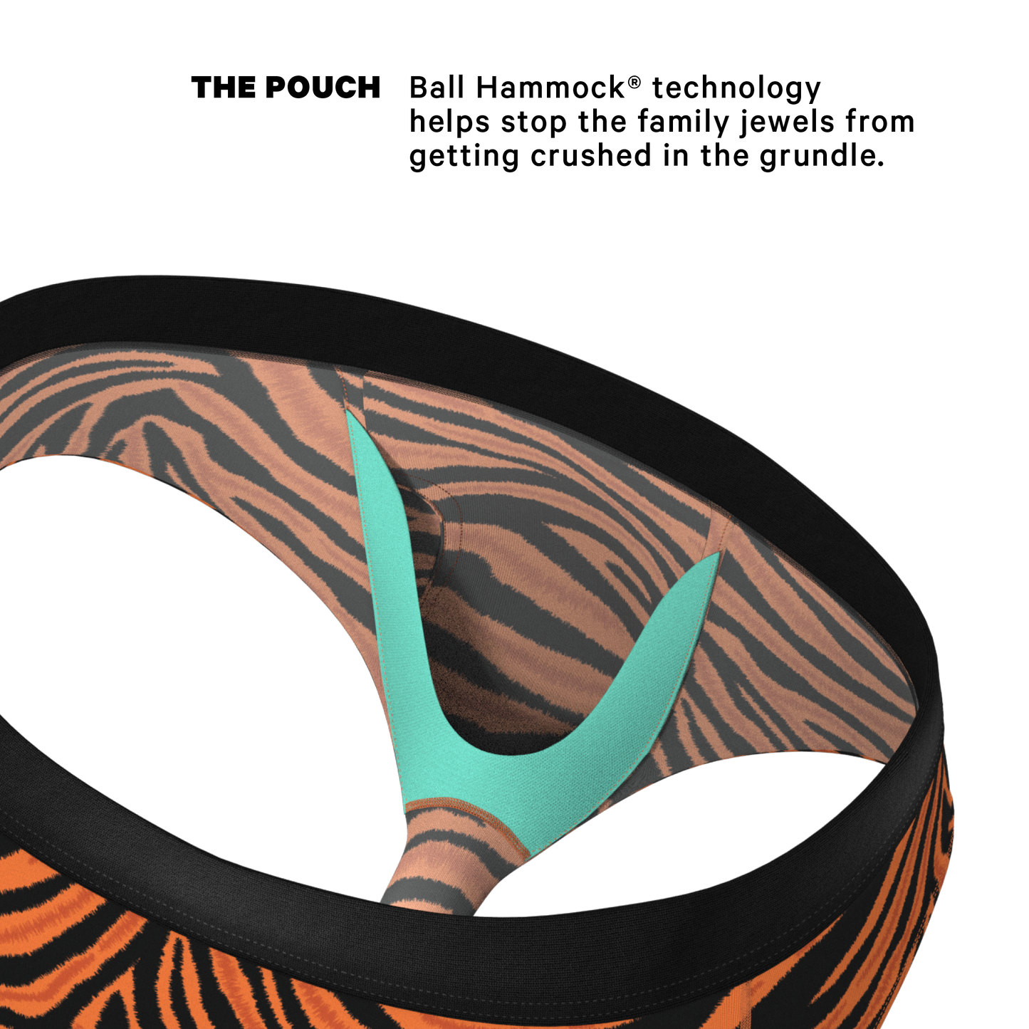  The Feral Feline | Tiger Print Ball Hammock® Pouch Underwear Briefs