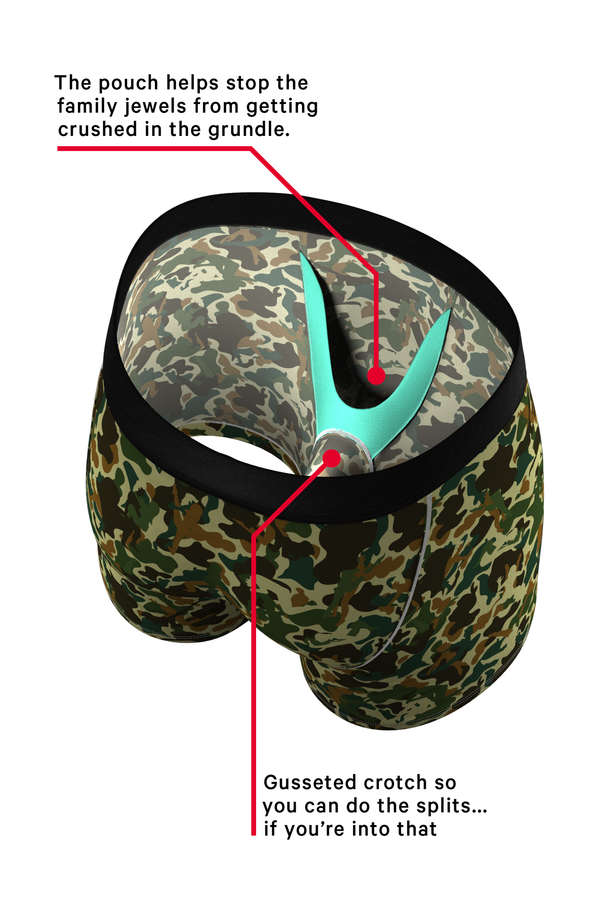  The Forni Camo | Camouflage Ball Hammock® Pouch Underwear