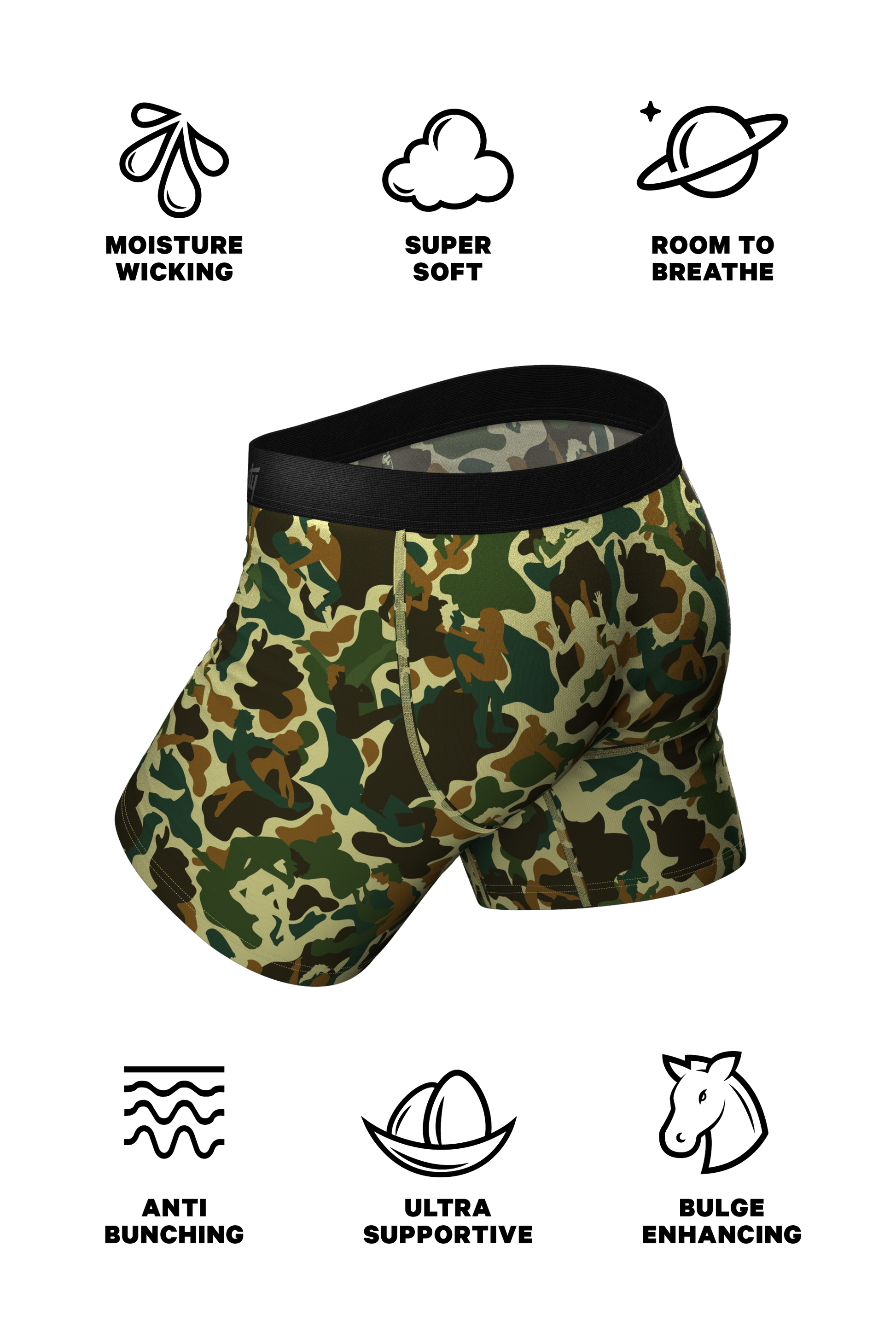  The Forni Camo | Camouflage Ball Hammock® Pouch Underwear