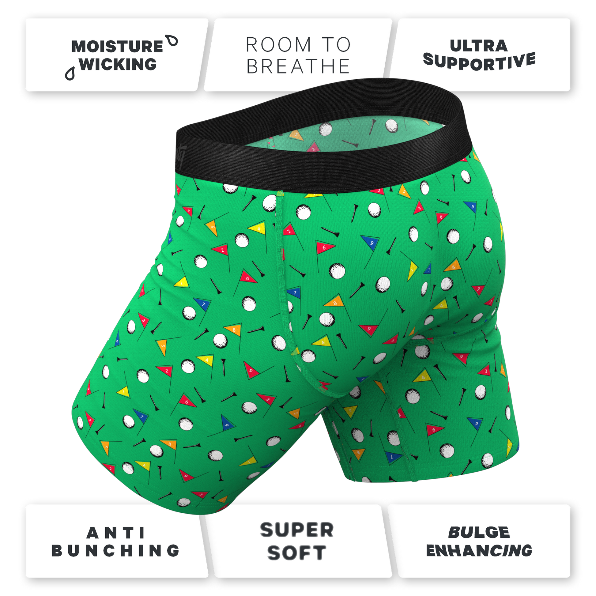  The Front Nine | Golf Ball Hammock® Pouch Underwear With Fly