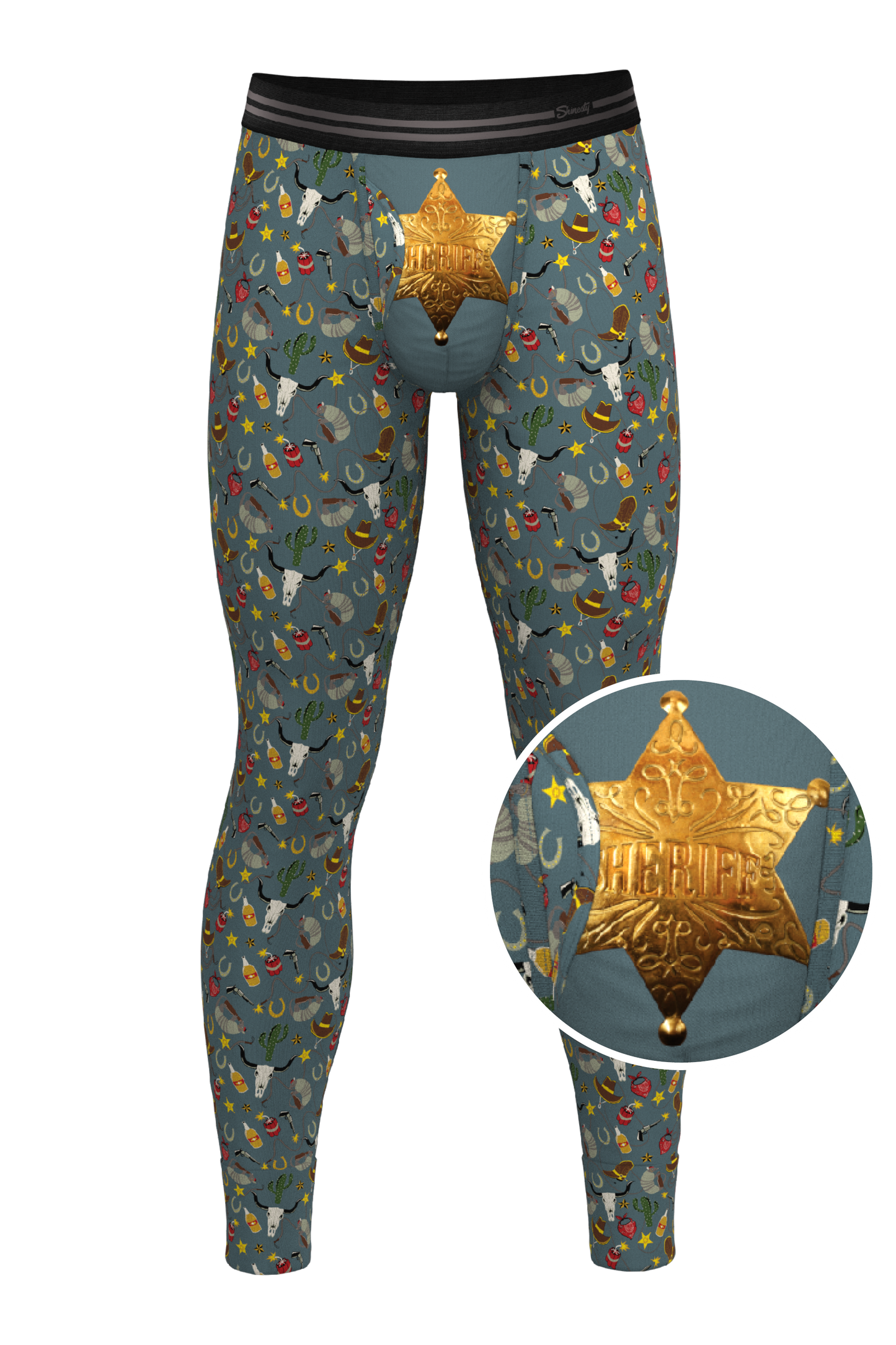  The Giddy Up | Sheriff Badge Ball Hammock® Long Johns | Pre-Order | Ships Mid-January 2024