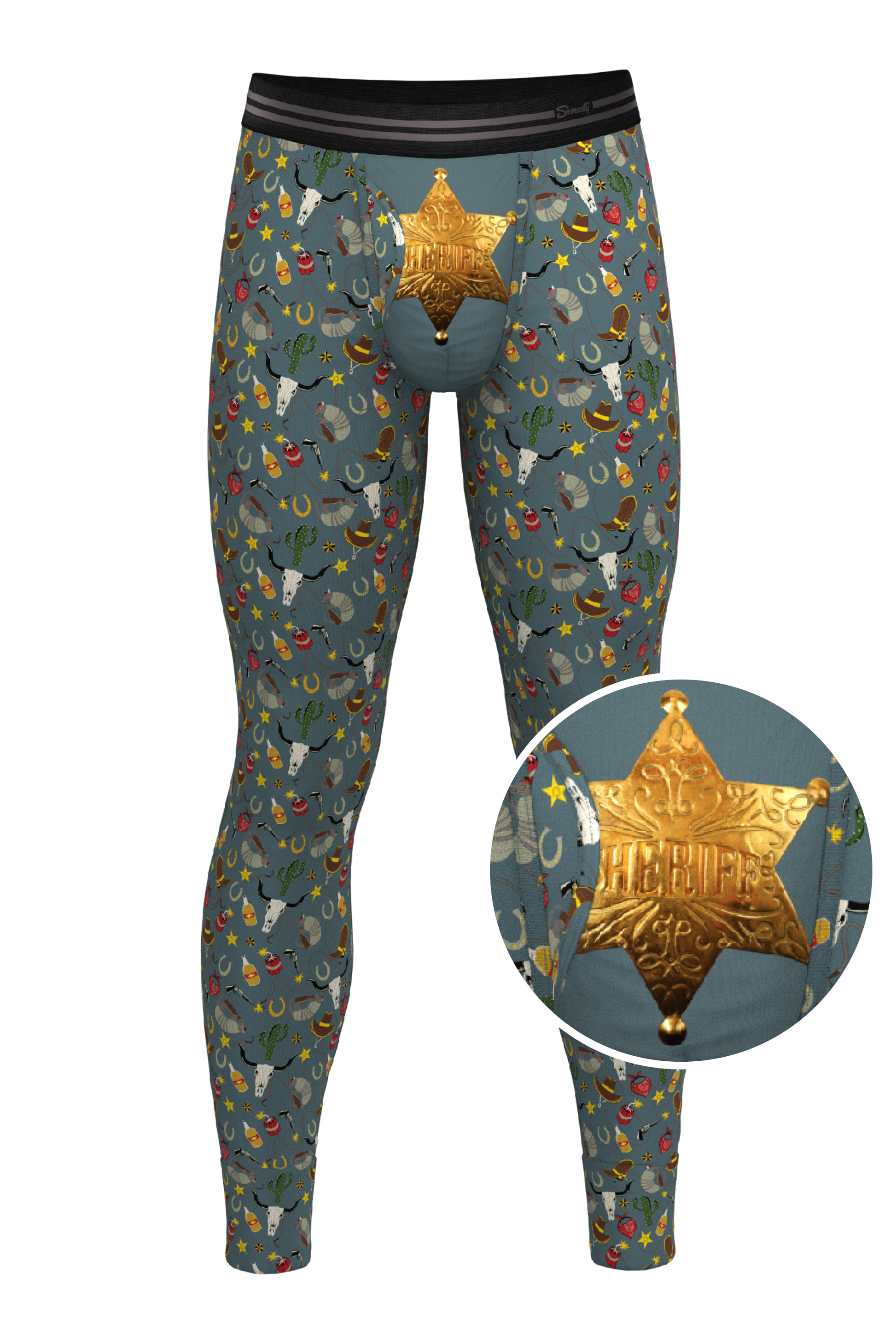  The Giddy Up | Sheriff Badge Ball Hammock® Long Johns | Pre-Order | Ships Mid-January 2024