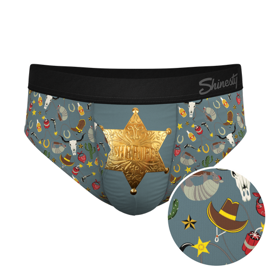  The Giddy Up | Sheriff Badge Ball Hammock® Pouch Underwear Briefs