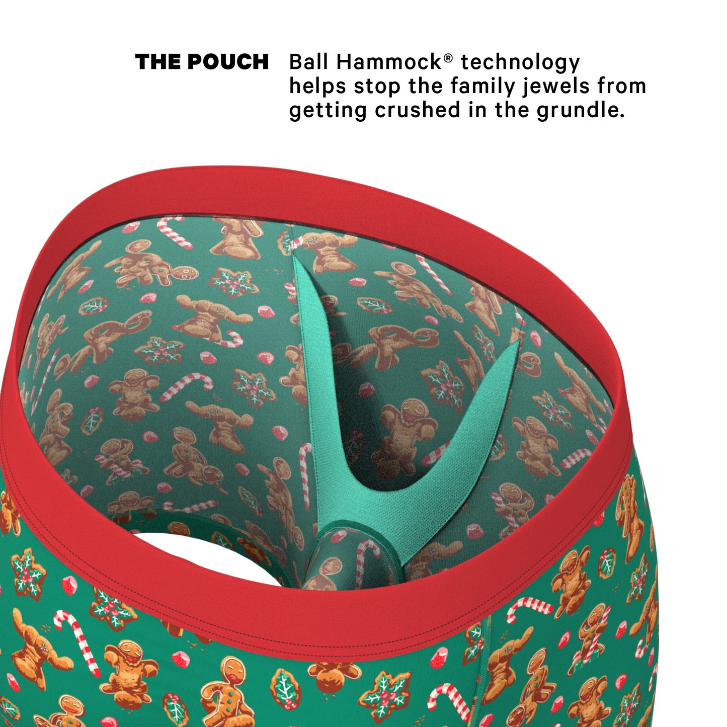  The Ginger Rail | Gingerbread Ball Hammock® Pouch Underwear