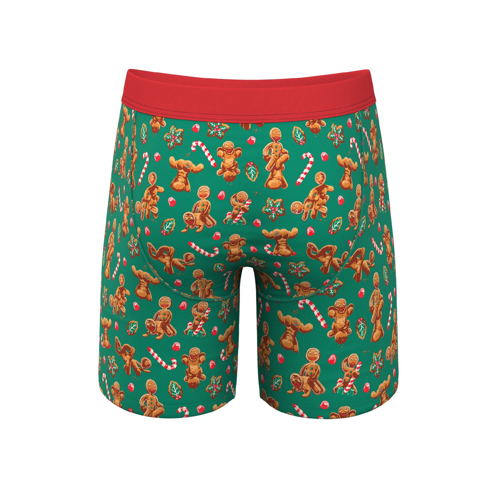  The Ginger Rail | Gingerbread Long Leg Ball Hammock® Pouch Boxers With Fly