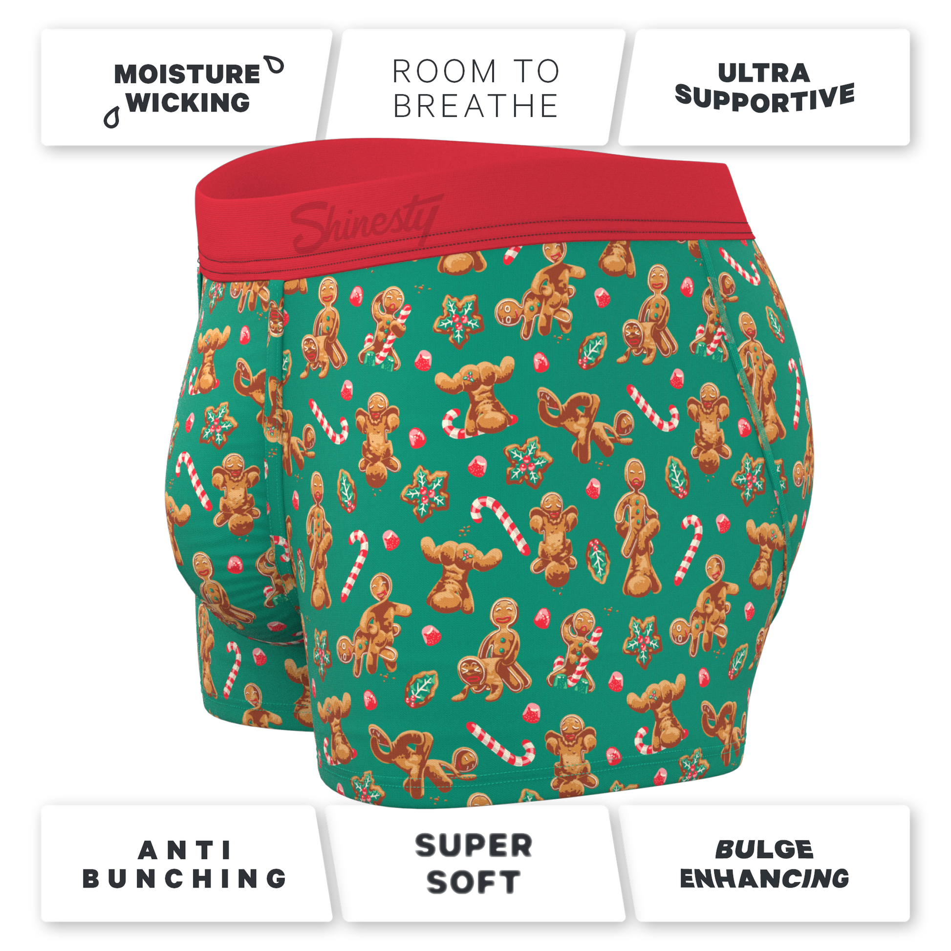  The Ginger Rail | Gingerbread Ball Hammock® Pouch Trunks Underwear