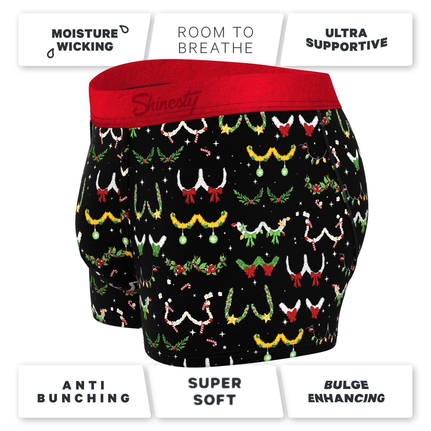 The Goodie Garland | Christmas Tinsel Busts Ball Hammock® Pouch Trunks Underwear