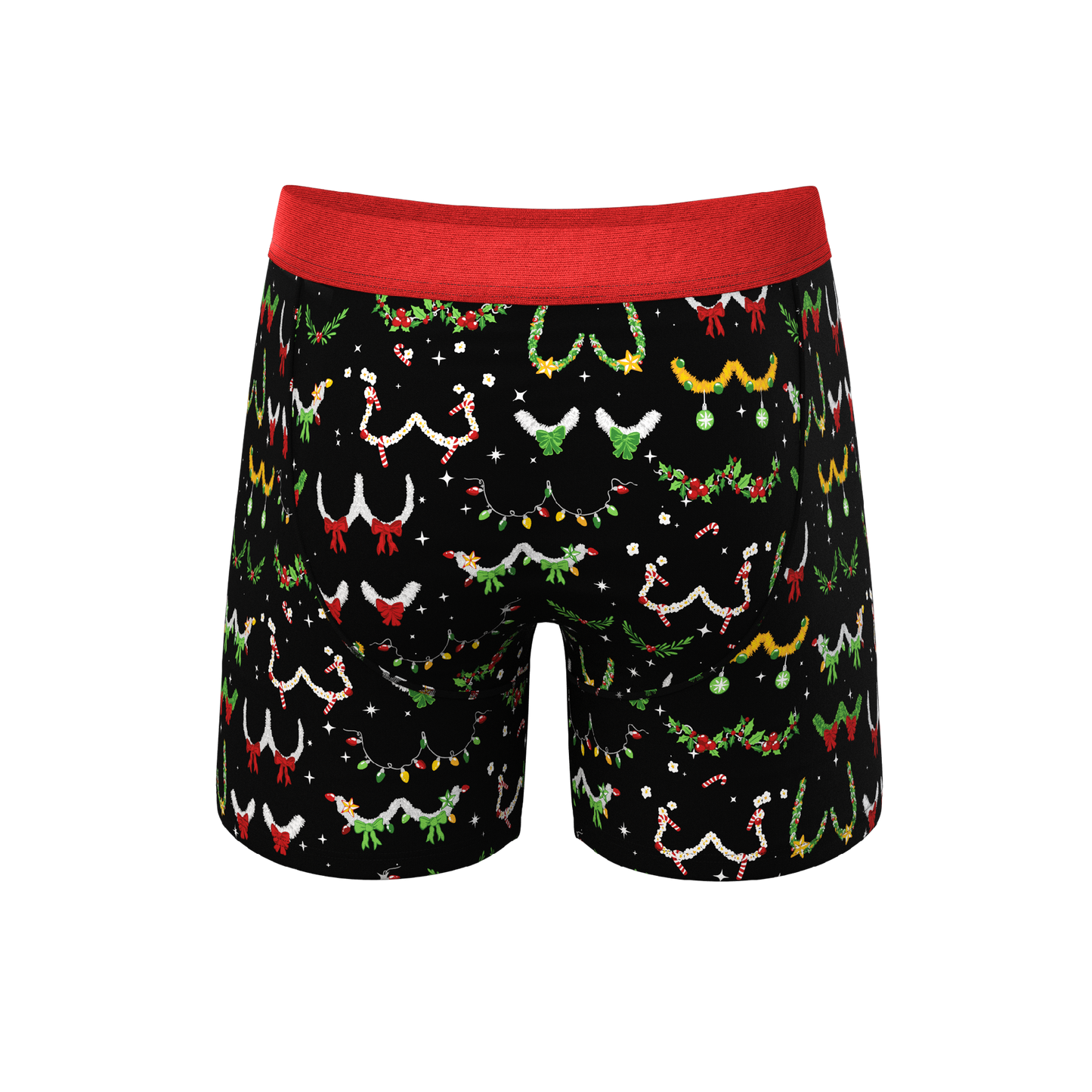  The Goodie Garland | Christmas Tinsel Busts Ball Hammock® Pouch Underwear With Fly