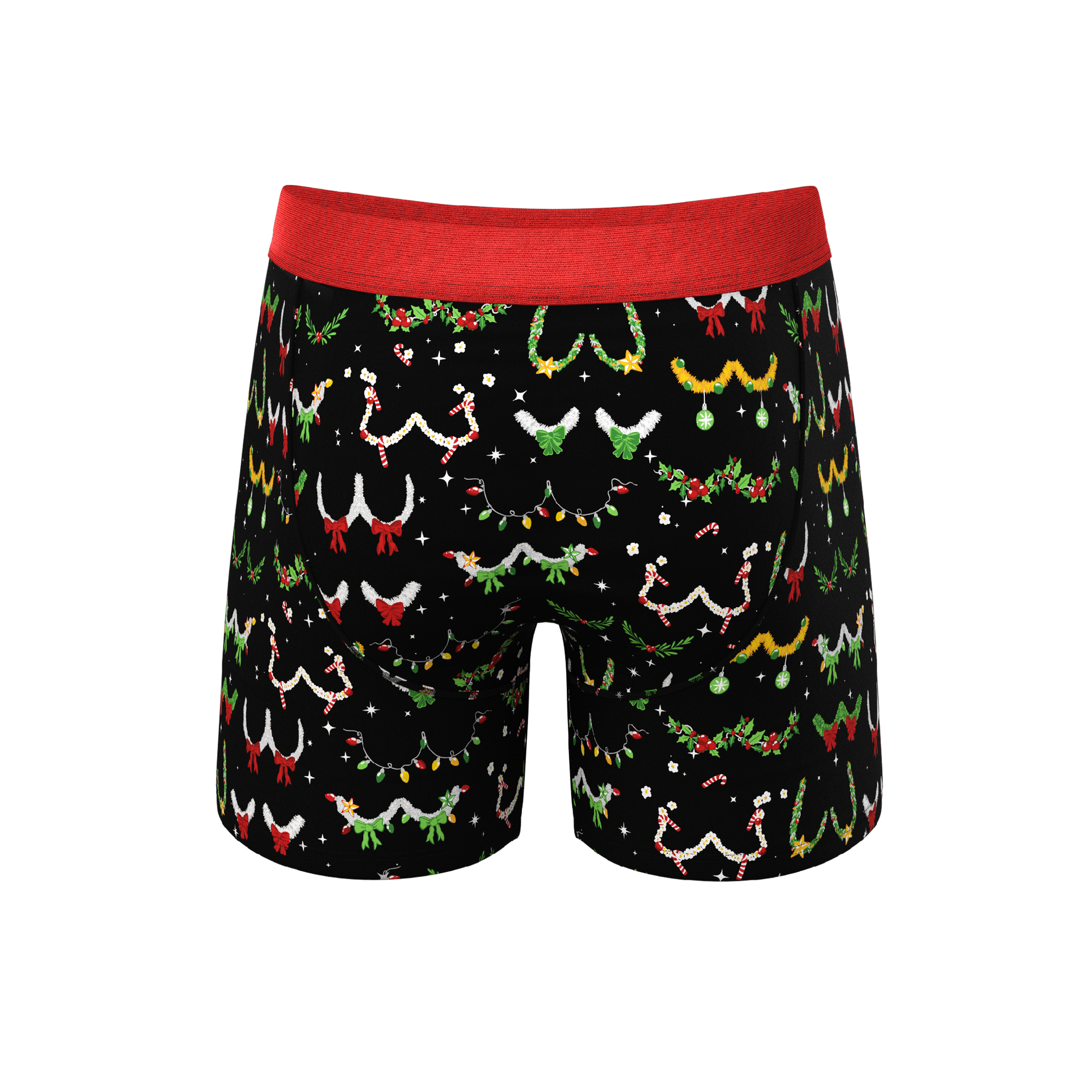  The Goodie Garland | Christmas Tinsel Busts Ball Hammock® Pouch Underwear With Fly