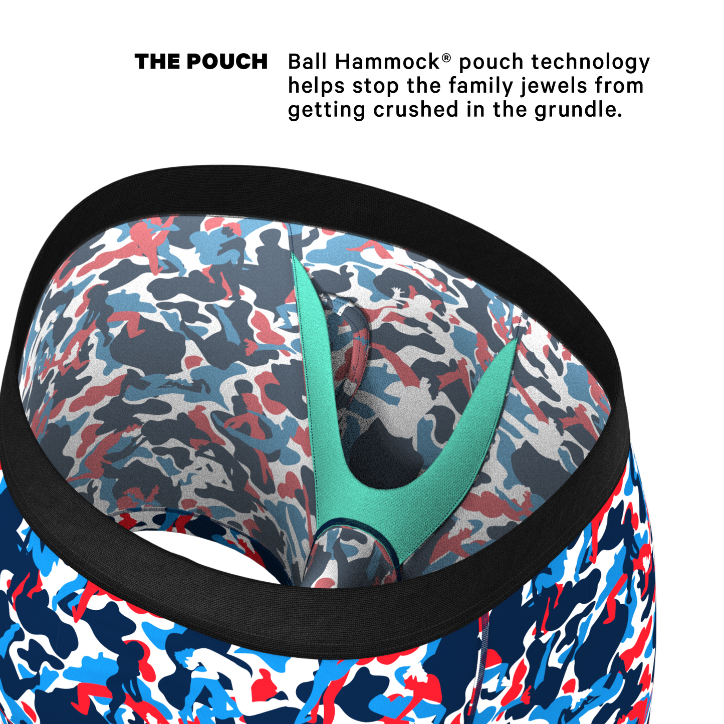  The Grand Finale | USA Camouflage Ball Hammock® Pouch Underwear With Fly
